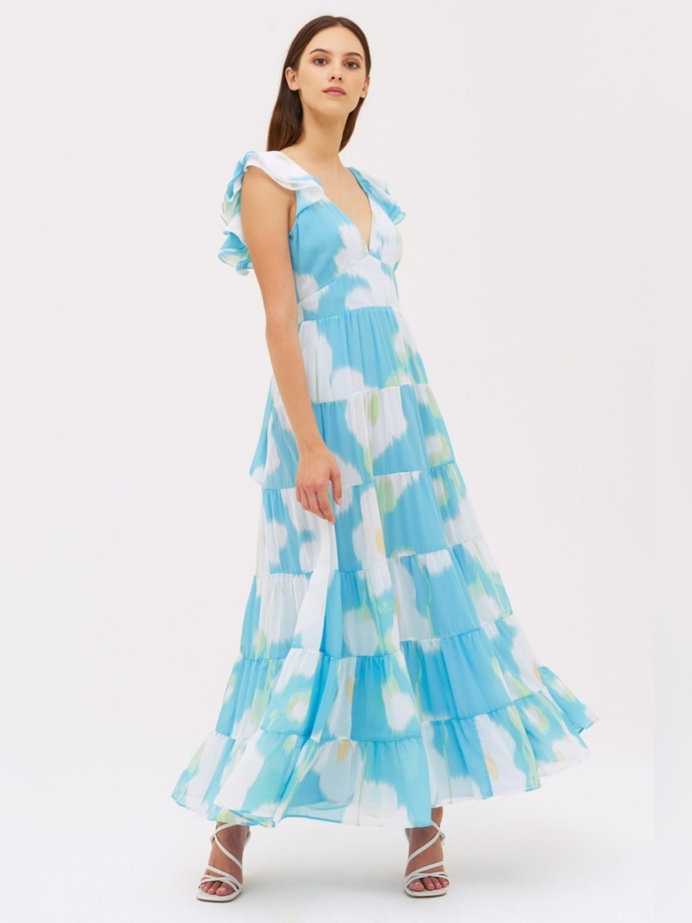 Hutch Addison Blue Floral Dress XS